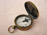 Col. Verner's Sergeant's compass by J. H. Steward, circa 1895.